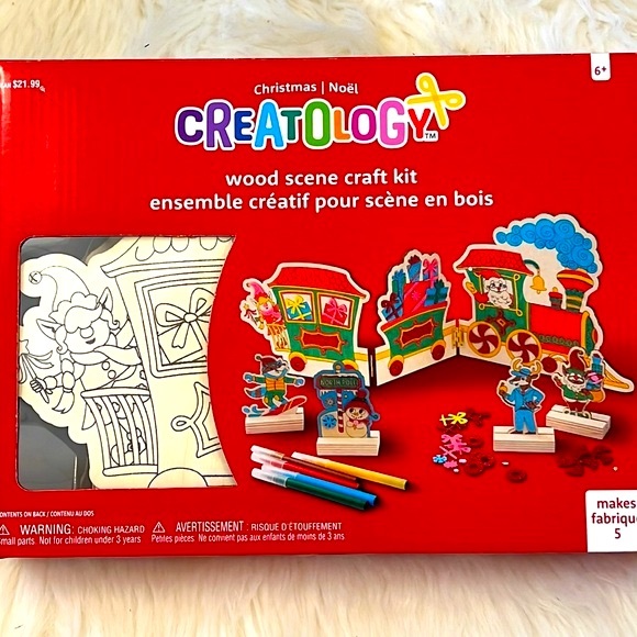 NWT Creatology wood train craft kit - Picture 1 of 5